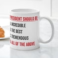 thumbnail image 3 of CafePress - The President Should Be Mug - 11 oz Ceramic Mug - Novelty Coffee Tea Cup, 3 of 4