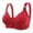 S-4-Red, variant on Bigersell Women Bralette Women Solid Color Underwire Underwear Bras Tall Size Padded Lace Bandeau Bra, Style 8472, Black 38B
