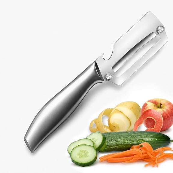 Plys Heavy Duty Stainless Steel Peeling Knives, Sharp Labor Saving Kitchen Cutting Tools for Fruit and Vegetable Skin Trimming