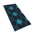 thumbnail image 3 of Polyester Long Towel Multi-Size Water Absorption Good Bright Fluffy Soft For Bathroom Swimming Pool Beach Outdoor Travel Argyle Plaid Darkturquoise_4, 3 of 8