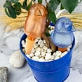 thumbnail image 3 of Bird Self Watering Spikes, Clear Bird Bulb with Spike Automatic Watering Spikes, Plant Watering Device for Houseplants Outdoor Potted Plants,6.7" x 2.6", Blue., 3 of 6