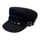 thumbnail image 4 of Gorra de béisbol plana para mujer, ajustable, 56-58 cm, estilo retro británico, estilo vendedor de periódicos Negro, 4 of 7