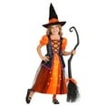 thumbnail image 5 of Toddler Orange Light-Up Witch Costume, 5 of 5
