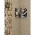 thumbnail image 4 of Corner Shower Shelf with Suction Cups, No-Drill Triangle Bath Organizer for Shampoo Bottles, Rustproof ABS Wall Mounted Basket with Drainage and Drop Guards, 4 of 7