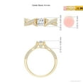 thumbnail image 3 of ANGARA Natural Diamond Crossover Engagement Ring in 14K Yellow Gold for Women (Size-4.4mm| Color-G| Clarity-VS2) | April Birthstone, Anniversary, Jewelry Gift for Women | Natural Diamond Ring, 3 of 8