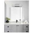 thumbnail image 4 of allen + roth Aurelis 24.3-Inches Matte Black Glam Vanity light bar, 4 of 9