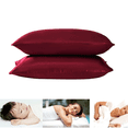 thumbnail image 4 of Naiovety Funda de Almohada Funda de Almohada Transpirable Funda de cojín de Tela para la Cabeza Funda de Almohada de Color sólido para Cama Juegos de cama, 4 of 6