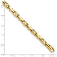 thumbnail image 4 of Auriga Fine Jewelry 10K Yellow Gold 5mm Hand-polished Fancy Link Bracelet 8.75inch for Women, 4 of 5