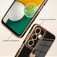 thumbnail image 2 of Samsung Galaxy A14 5G Case Love Heart 6D Plating Electroplate Luxury Elegant Case Camera Protector Soft TPU Shockproof Protective Corner Back Cover -Black, 2 of 10