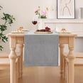 thumbnail image 3 of decorUhome Linen Table Runner, Washable Kitchen Dining Table Decoration for Home Party Decor, Light Grey, 13 x 48 inch, 3 of 8