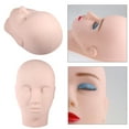 thumbnail image 3 of Mannequin head, upgrade makeup eye eyelash extension practice mannequin head, doll training head model makeup, make wig, wig, glasses model, 3 of 9