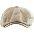 thumbnail image 3 of Herringbone Applejack Wool Blend Newsboy Gatsby Ivy Hat Golf Driver Ascot, 3 of 6