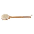 thumbnail image 3 of Cepillo corporal para piel seca Cepillo exfoliante para baño cerdas naturales yuxing mango largo de madera color madera, 3 of 5