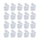 thumbnail image 1 of 25 cajas transparentes con forma de corazón para guardar artículos diversos, organizadores de bricolaje con cierre hermético., 1 of 7