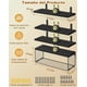 thumbnail image 2 of Repisas Flotantes Estantes De Madera Cocina Baño 4pzs Modelo Negro, 2 of 4