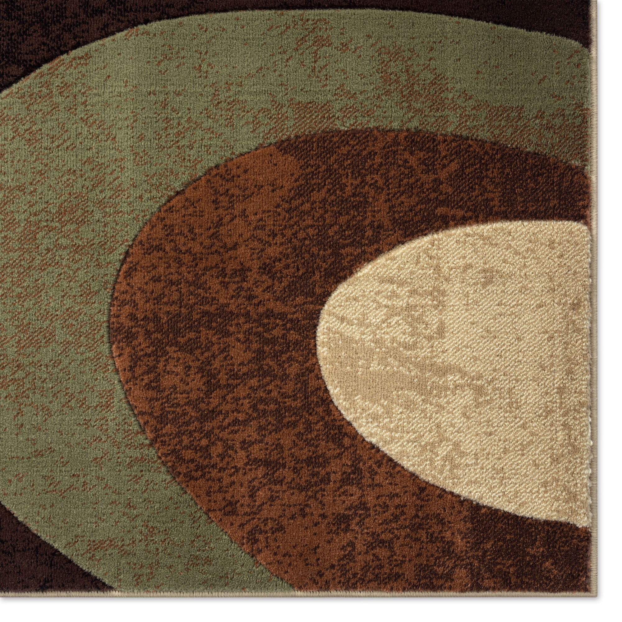 Home Dynamix Tribeca Slade Contemporary Abstract Area Rug, Brown/Green, 39"x55"