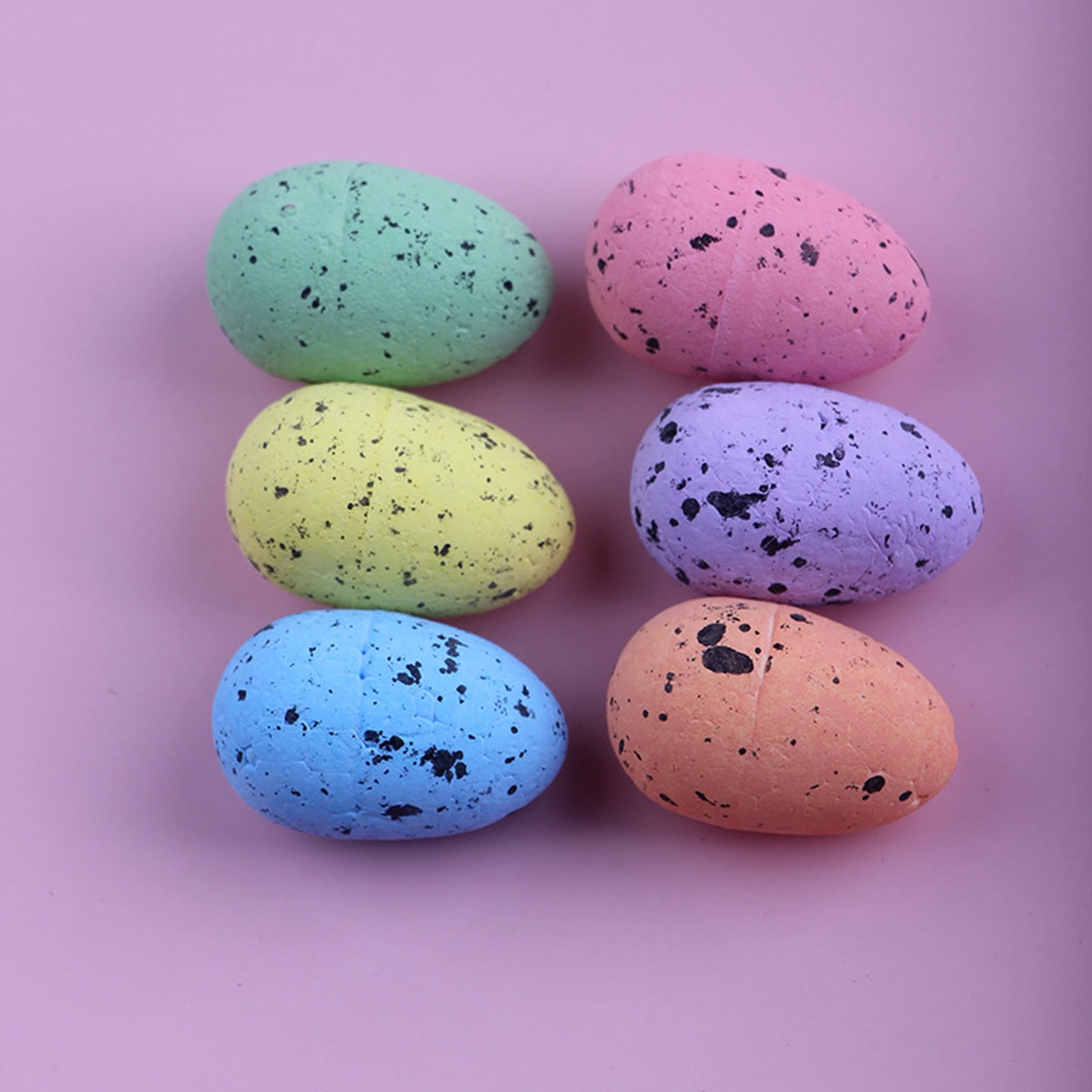 AYYUFE 50Pcs Colorful Mini Easter Egg DIY Crafts Projects Home Decoration Small Spotted Simulated Pigeon Egg Ornament Kit Festival Gift