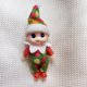 thumbnail image 3 of 2024 Lindo muñeco elfo navideño rojo para niños y niñas, adorno navideño, regalos de Año Nuevo, mesa, árbol de Navidad, decoración, 3 of 5