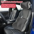 thumbnail image 5 of Chebote Car Neck Pillow And Lumbar Cushion Set, 1 Neck Support + 1 Backrest Cushion For Driving, Office, Travel, Ergonomic Design For Pain Relief, Comfortable Car Headrest & Waist, 5 of 5