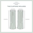 thumbnail image 3 of Exclusive Home Curtains Chateau Striped Faux Silk Grommet Top Curtain Panel Pair, 54x84, White/Sand, 3 of 7