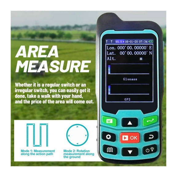 GPS/Plough Land Meter MC8042 Handheld GPS Area Meter Tester Land Measuring Instrument Plough Navigation Land Area Meter