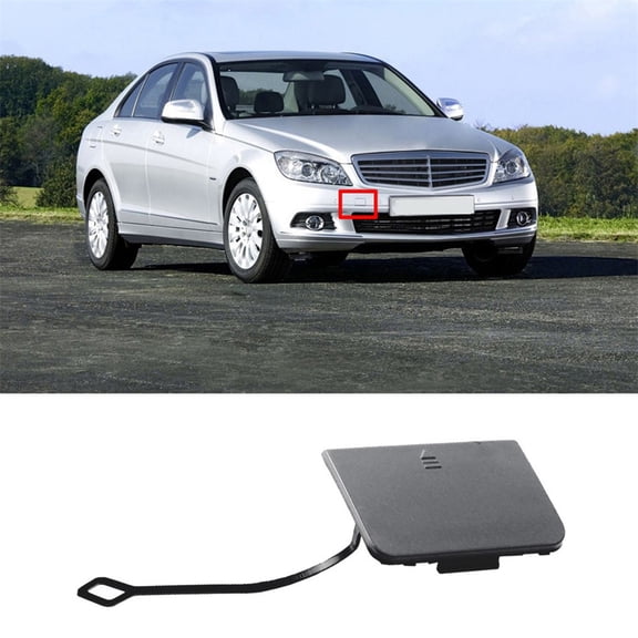FYUU Front Bumper Tow Hook Cover Cap Primered For Mercedes W204 C250 C300 C280 C350