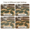 thumbnail image 7 of ODIKA 8'x10' Washable Area Rug Non-Shedding, Easy Care, Olive Beige Geometric Design Elegant Contemporary Motifs with Bold Symmetry for King Size Bedroom Under Bed, Master Suite, 7 of 7