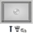 thumbnail image 3 of Évier de Bar Encastré Évier de Bar Ou Préparation Évier de Cuisine Fait à la Main Évier de Cuisine Bol Simple Acier Inoxydable Petit Évier avec Passoire, 3 of 6