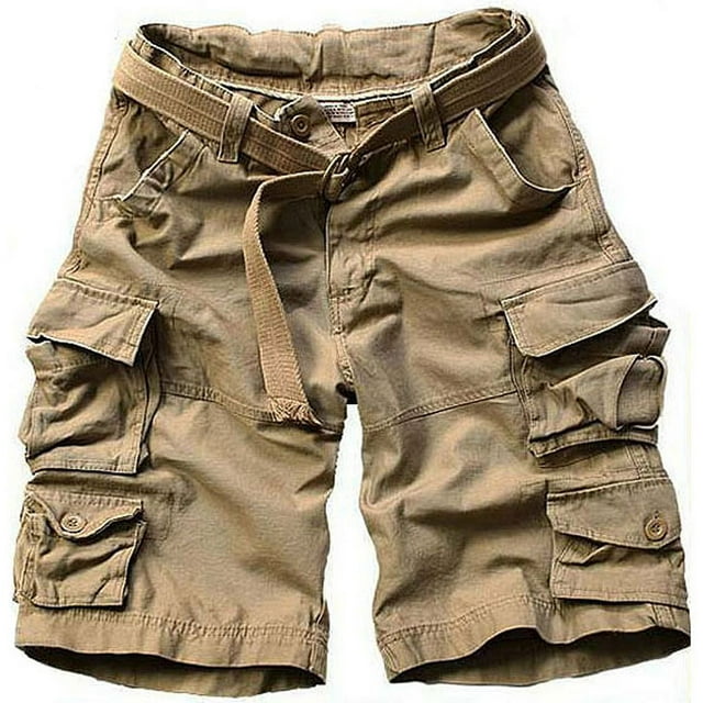 OmicGot SUMMER HOT HIGH QUALITY MENS CARGO SHORTS MULTI-POCKET