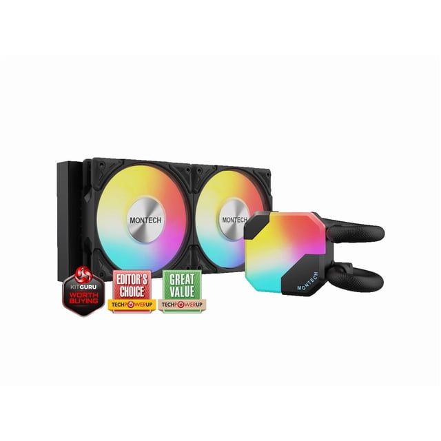 MONTECH HYPERFLOW HYPERFLOW ARGB 240 AIO Refroidisseur Liquide pour CPU Noir
