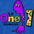 thumbnail image 2 of CafePress - Purple Dinosaur 1St Birthda - Cute Infant Baby Football Bodysuit, 2 of 3