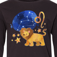 thumbnail image 4 of Inktastic Leo Constellation Zodiac Sign Illustration Long Sleeve Youth T-Shirt, 4 of 5