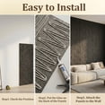 thumbnail image 5 of Easy4Home 4Pcs 48"x24" 3D Faux Stone Wall Panels Imitation Decorative Wall Tiles for Interior Wall Decor, Carbon Black, 5 of 9