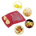 thumbnail image 4 of 4PCS Red Microwave Potato Bags Reusable Baked Bag Potato Microwave Baking Pouches for Potato Express, 4 of 5