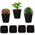 thumbnail image 5 of Yayun 2.75'' x 2.57'' Rectangular Black Plastic Nursery Pots with Saucers (10 Count), 5 of 6