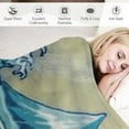 thumbnail image 3 of ONETECH Ocean Wave Throws Blankets for Couch Plush Throw Blankets Soft Cozy Blanket Throw Blanket Couch Blanket Reversible Bed Throw TV Blanket Comfort Gifts, 3 of 6