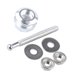 thumbnail image 3 of Kit de cierre de capó universal de 21 mm con pulsador antivibración para reparación y modificación. Plateado, 3 of 9