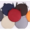thumbnail image 2 of 30 / 38cm Bistro Round Chair Cushion Cushions Solid Round Tied Kitchen Dining Room Removable Bistro Circular Chair Cushion, 2 of 6