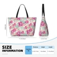 thumbnail image 4 of Honeii Purple Watercolor Flowers for Tote Bag with Adjustable Strap,Beach Bag, Waterproof Sandproof Beach Tote Bag, Large Capacity Foldable Beach Bags, 4 of 7