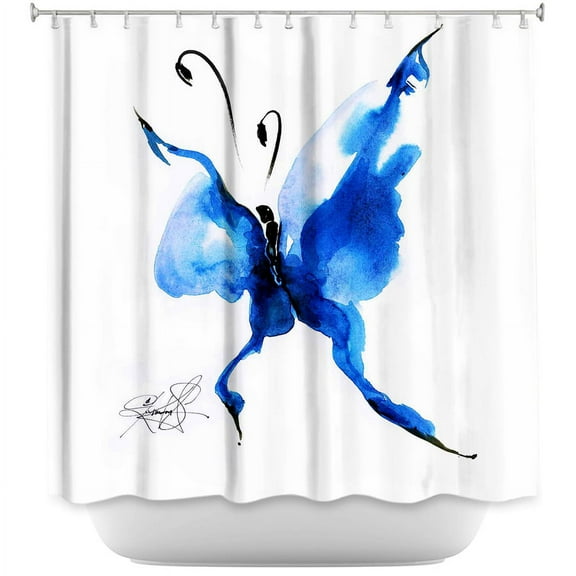 DiaNoche Designs Unique Bathroom Shower Curtains by Kathy Stanion - Butterfly Song 54