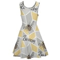 thumbnail image 5 of 2024 Vestidos Printed Female Dress Skate Oversize Casual Waist High Dresses Beach Boho Happy Bee Geometric Dress Bees Bumble, 5 of 7