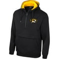 thumbnail image 2 of Men's Colosseum Black Missouri Tigers Half-Zip Hoodie, 2 of 3