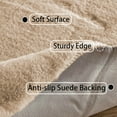 thumbnail image 6 of Goolela Circle Rug 3ft Round Rug Light Brown Shag Fuzzy Faux Rabbit Fur Rug Small Fluffy Area Rug for Living Room Bedroom Throw Rug, 6 of 8
