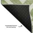 thumbnail image 3 of Addison Rugs Mayfield Washable Transitional Geometric Green Rectangle Rug, 3' x 5', 3 of 6