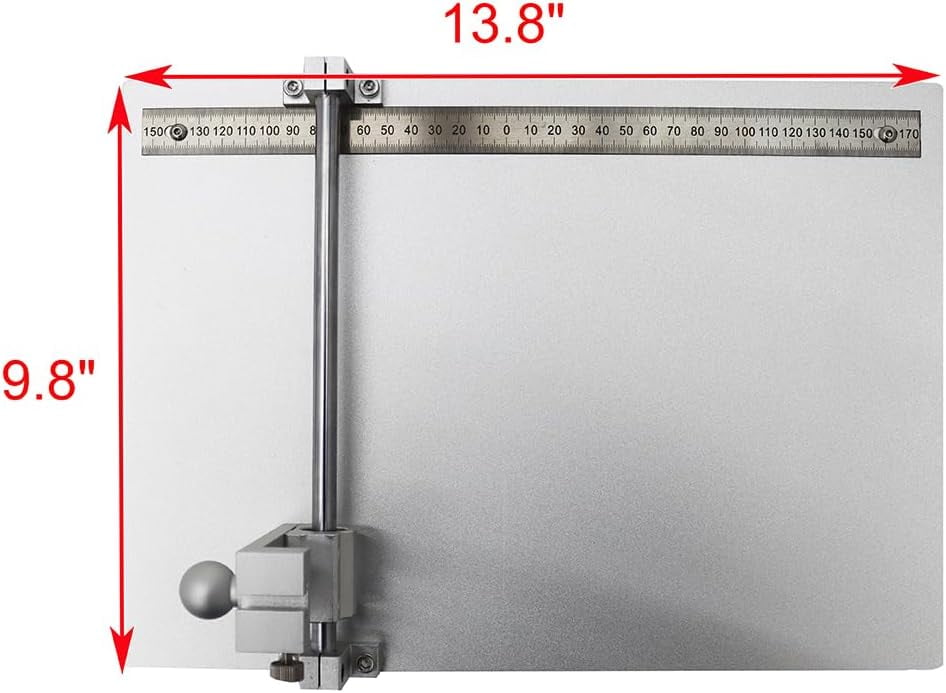 EQCOTWEA ITO Conductive Glass Cutter FTO/AZO/Quartz Glass Cutting Table 13.7*9.8"