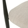 thumbnail image 6 of GDF Studio Camas Modern Fabric Upholstered Iron Dining Chairs, Set of 2, Beige, Black, and Gold, 6 of 10