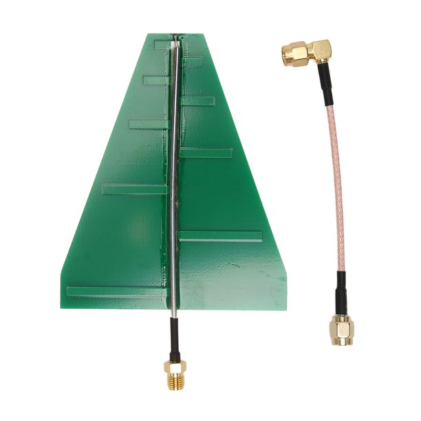 Antena de banda ultra ancha UWB de registro periódico de 1,35 GHz a 9,5 GHz, 15 W, 5-6 dB, con cable adaptador