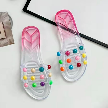 

Aayomet House Slippers Slippers Female Summer Home Indoor And Outdoor Fashion Simple Slippers Slippers Girl Summer Sandals Pink 7