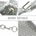 thumbnail image 3 of Adjustable Pet Mesh Vest Harness and Leash Set with Cute Bell for Puppy Small Medium Dogs and Cats,Gray Flower, M:Chest 11-17", 3 of 6