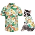 thumbnail image 5 of Camisa hawaiana para mascotas y dueños,camisa hawaiana fresca Floral transpirable de verano para perros pequeños y gatos,camisa para mascotas, 5 of 5